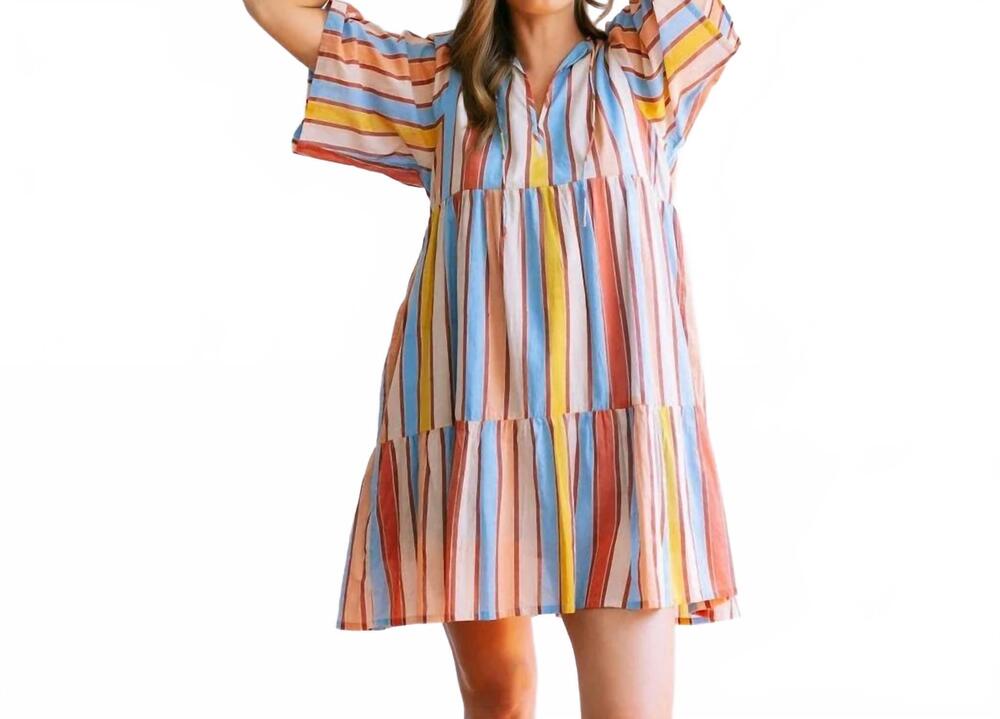NEW SUNSHINE TIENDA bondi dress in seaplane stripe